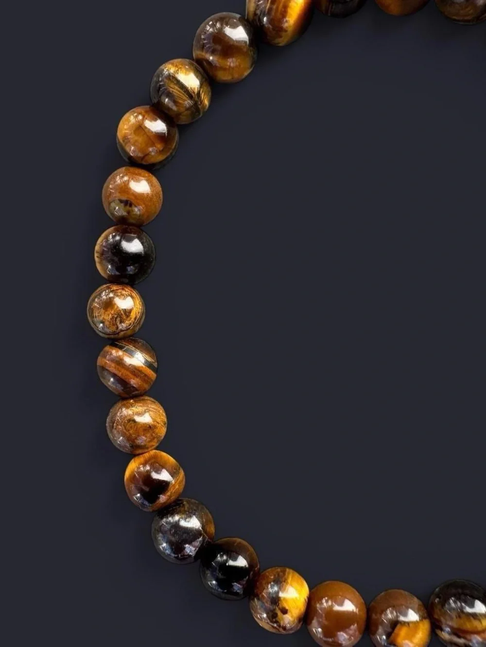 Tiger’s Eye Gemstone Bead Bracelet 6mm